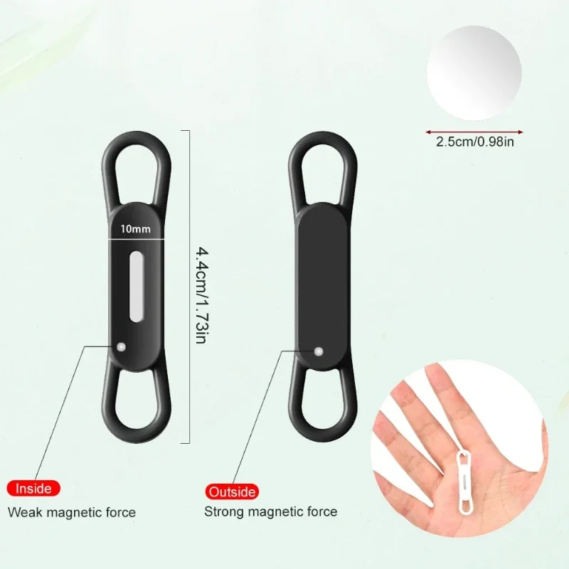 1-5 قطع حامل قلم رصاص مغناطيسي، حامل أقلام من السيليكون قابل للتعديل للمكتب والثلاجة والسبورات البيضاء وملحقات مكتب المكتب #2