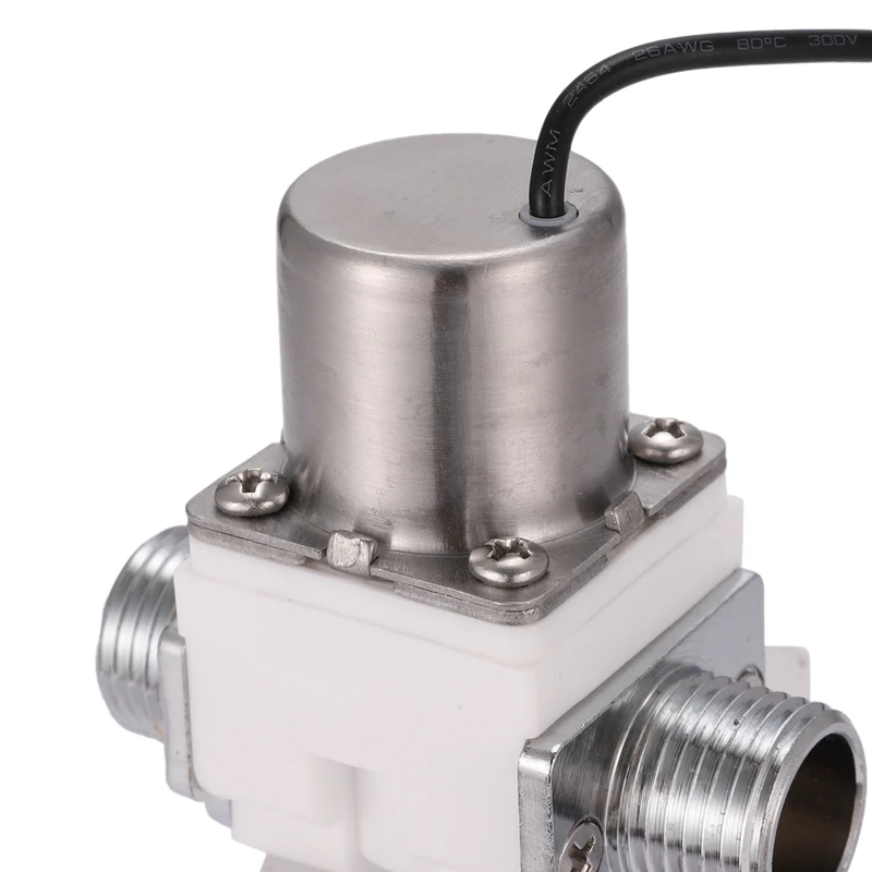 ABGR-صمام الملف اللولبي 1/2 بوصة DC4.5V التحكم في المياه الكهربائية نبض البلاستيك الملف اللولبي صمام التبعي