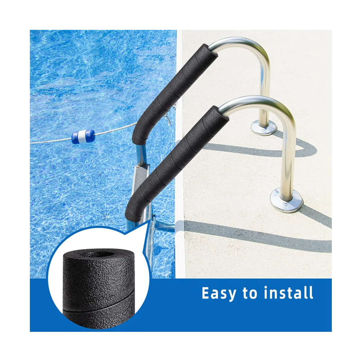 لينة رغوة أنبوب غطاء عازل ، دوامة الطابق السفلي ، أنابيب التفاف ، أنابيب العزل ، القطب حامي ، 6 قطعة