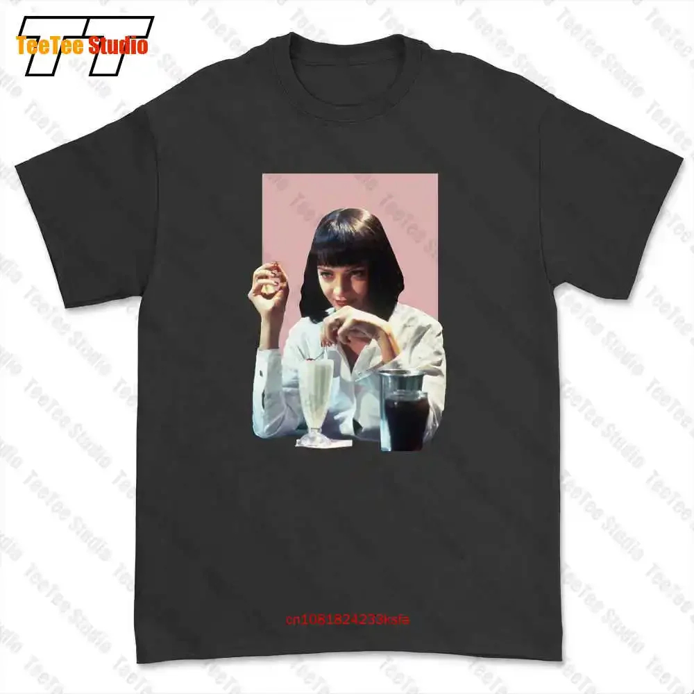 Криминальное художественное изображение ума Турман 5 долларов, футболка Shake Mia Wallace 1994, футболка 4CGJ