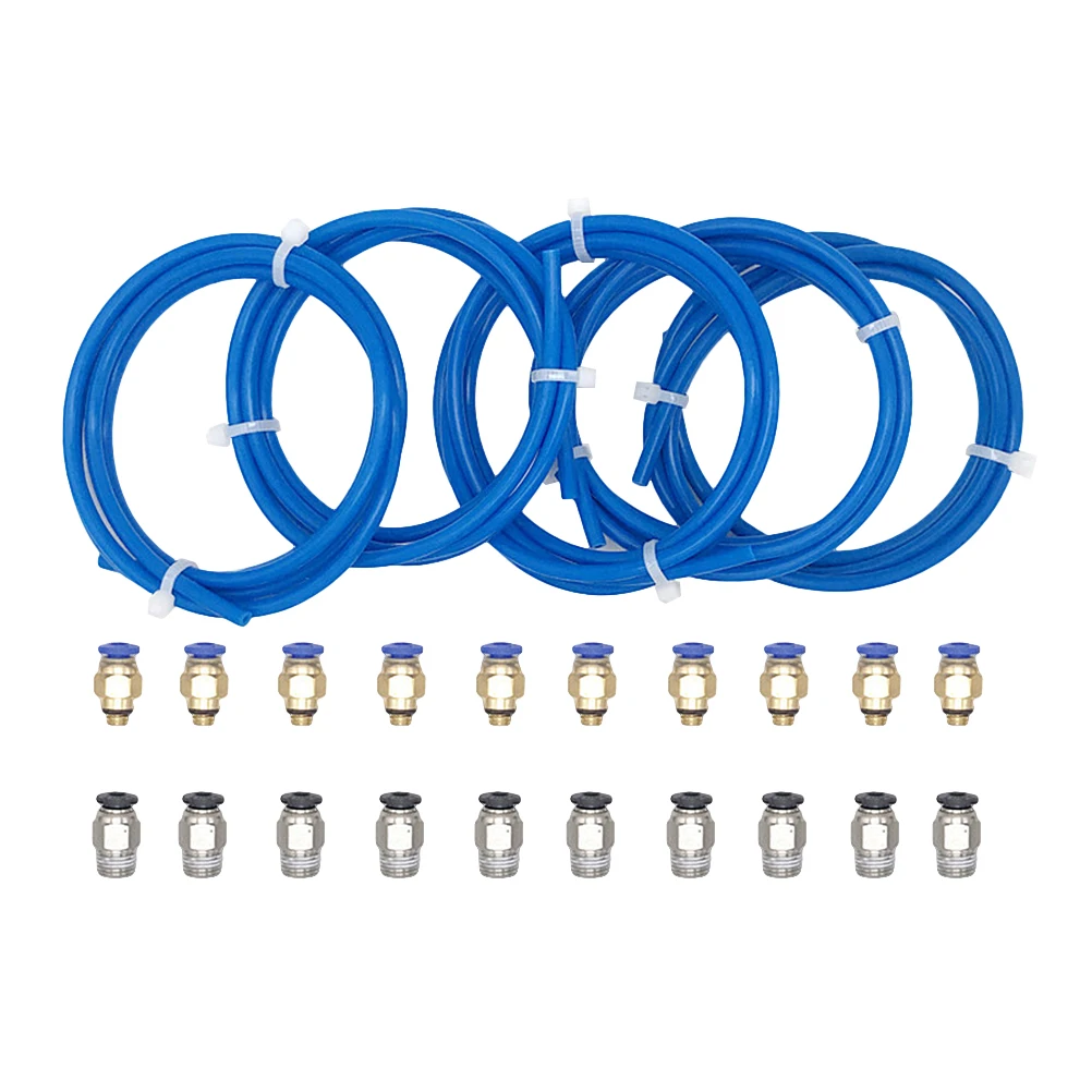 

3D Printing Accessories PTFE Tube Quick Coupling Fittings Heat Resistant 3D Printers Parts Bowden Extruder Connectors Easy