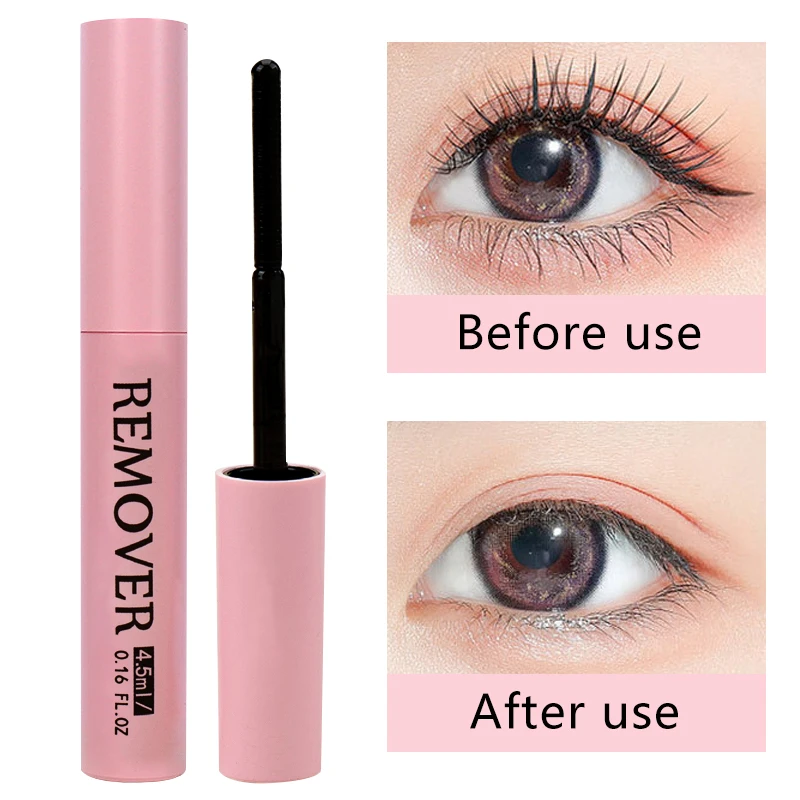 Eyelash Glue Remover Liquid, Gentle Non-Irritating Lash Extension Adhesive Dissolver, Fast-Acting Eye Makeup Remover Portable