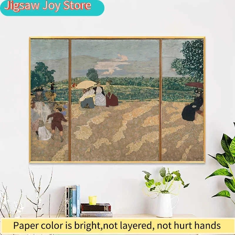 Quebra-Cabeça Mini Artístico de 500 Peças de Édouard Vuillard, O Buquê e O Livro, 15x10 Polegadas, Papel Premium para Adultos, Presente Íntimo de Natal