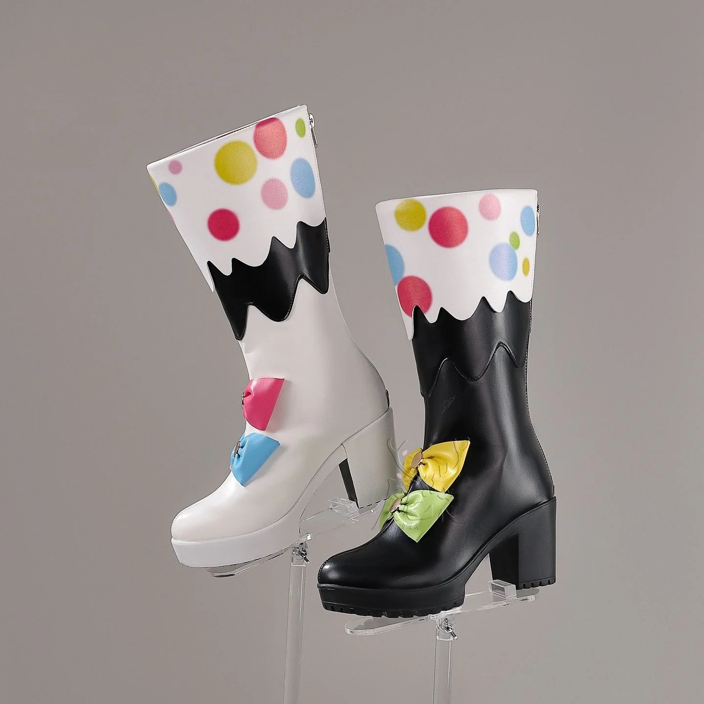 Scarpe Cosplay con Tacco Alto di Jougasaki Noa, Accessori per Costume da Gioco Magical Girl Witch Trial, Prop per Halloween, Calzature per Donna