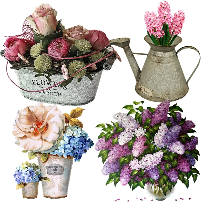 Three Ratels QCF105 Classical European romantic bouquet room art wall decal toilet Decal