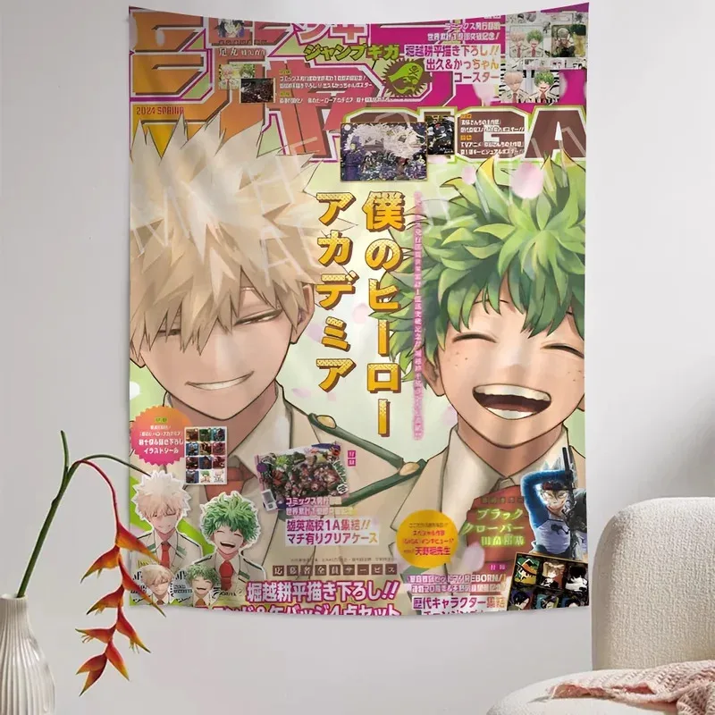 VIKAMA 2026 Neuerscheinung My Hero Academia Wandteppich |   Niedlicher Anime-Wandbehang |   Perfekte Dekoration für Wohnzimmer, Schlafzimmer, Studentenwohnheim