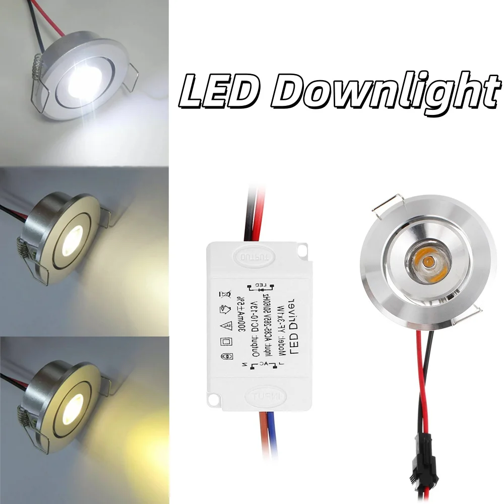 

LED Ceiling Light Panel Down Light Mini COB Energy Saving LED Recessed Ceiling Panel Downlight Fixture Bulb Spot Lamp