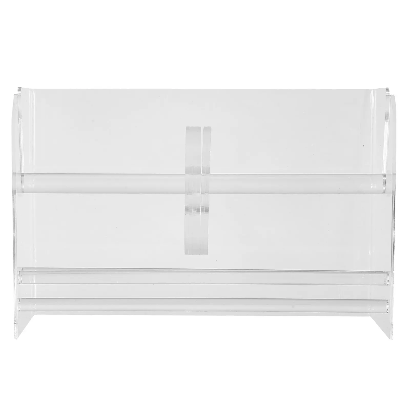 Acrylic Tape Organizer Stand Adjustable Sticker Dispenser for Rolls Clear Label Holder Desktop Office Home Workspace Organizer