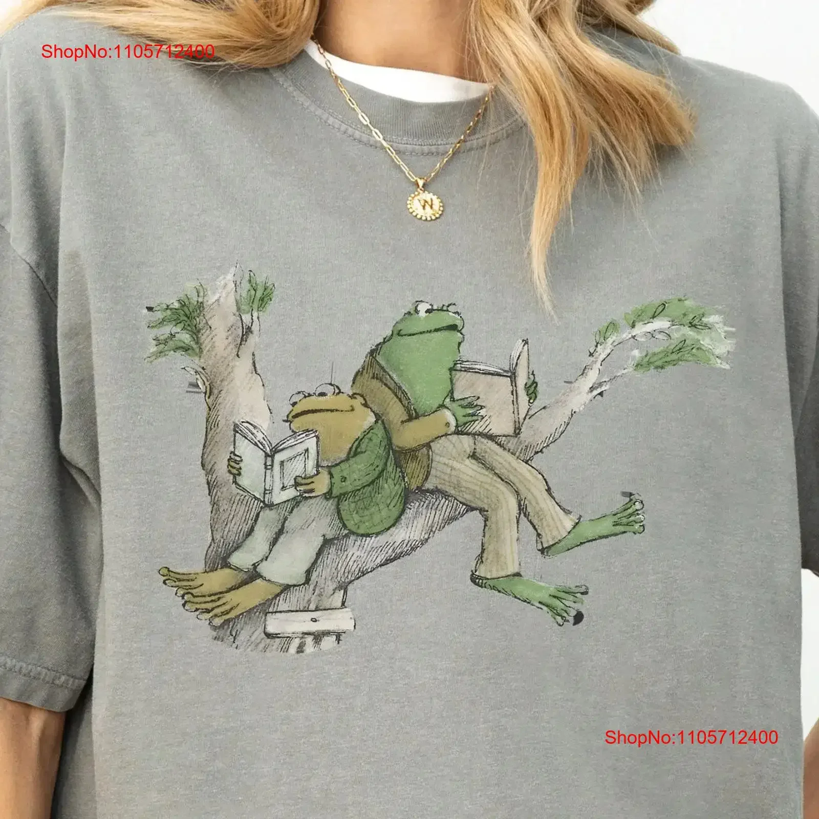 Frog 90s Vintage T Shirt Retro Toad Nature 2000s Book Lovers Oversize Cute Cotton Washed vintage Washed homme Soft Versatile
