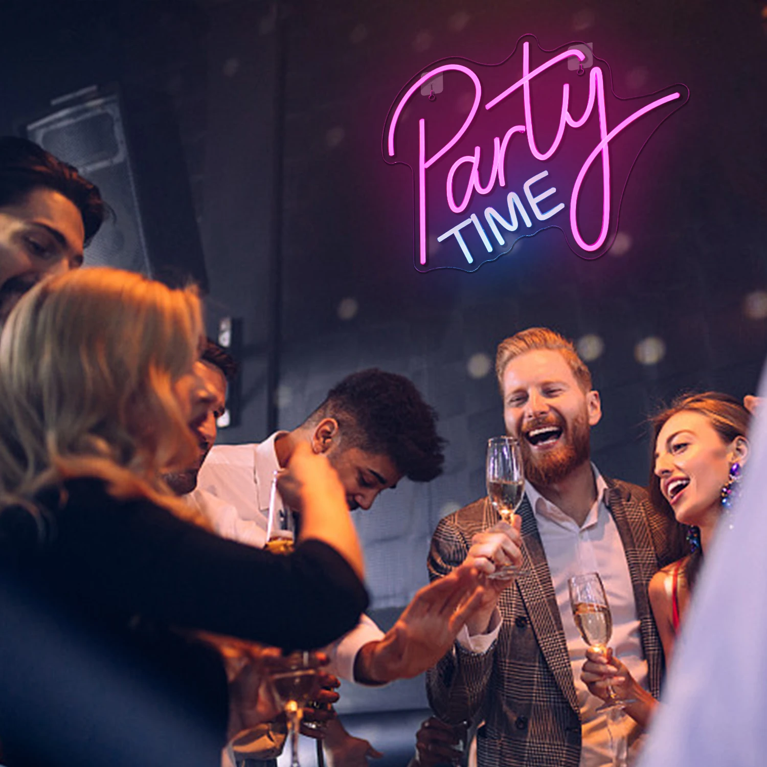 Party Zeit Neon Zeichen USB Powered Led Leuchten Zeichen Hause Zimmer Dekor Für Party Bar Geburtstag Festival Rosa Kunst Wand Dekor