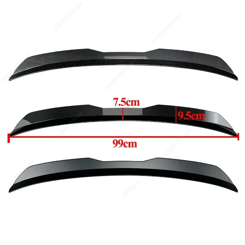 High Quality Roof Rear Spoiler Wing Ibiza MK5 6F Hatchback 2017-2021 ABS Black Tuning 2