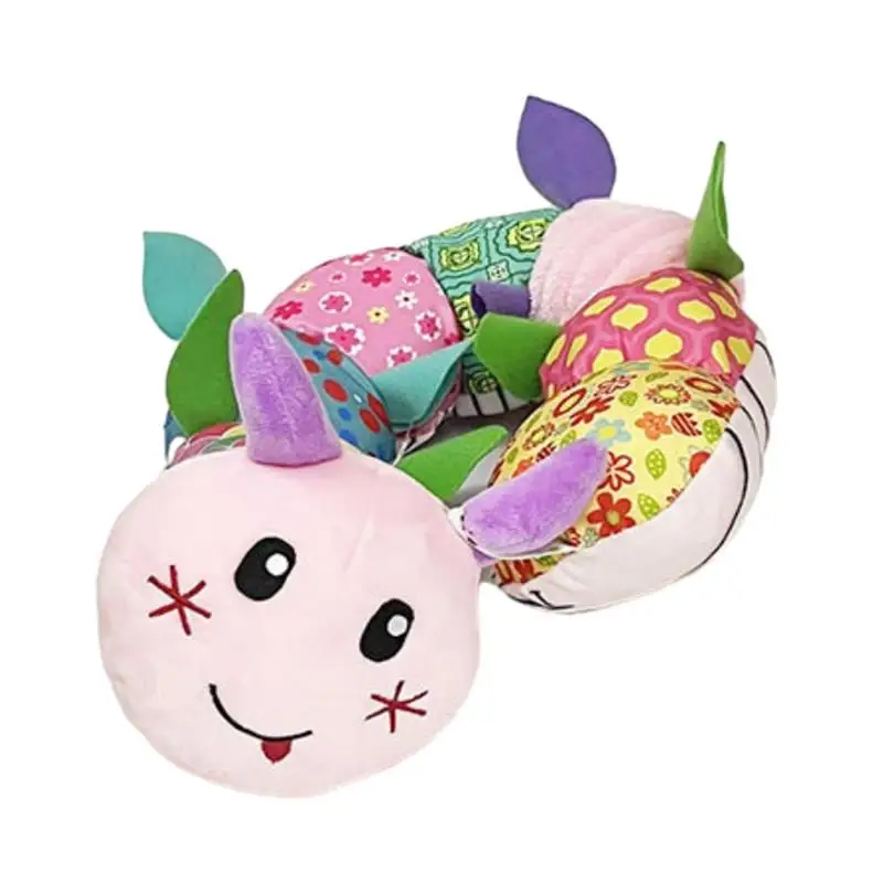 

Игрушка-погремушка для малышей, мягкая гусеница, искусственная игрушка, плюшевые погремушки, дошкольные обучающие игрушки для погремушек Монтессори