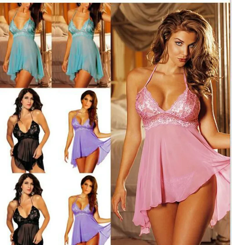 New Explosive Style Sexy Underwear for Export To Europe and America Sexy Pajamas Women's Nightdresses XL Pajamas