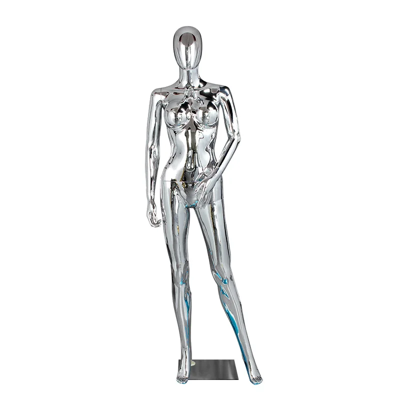 Mannequin Femme Grand Bonnet en Chrome 7
