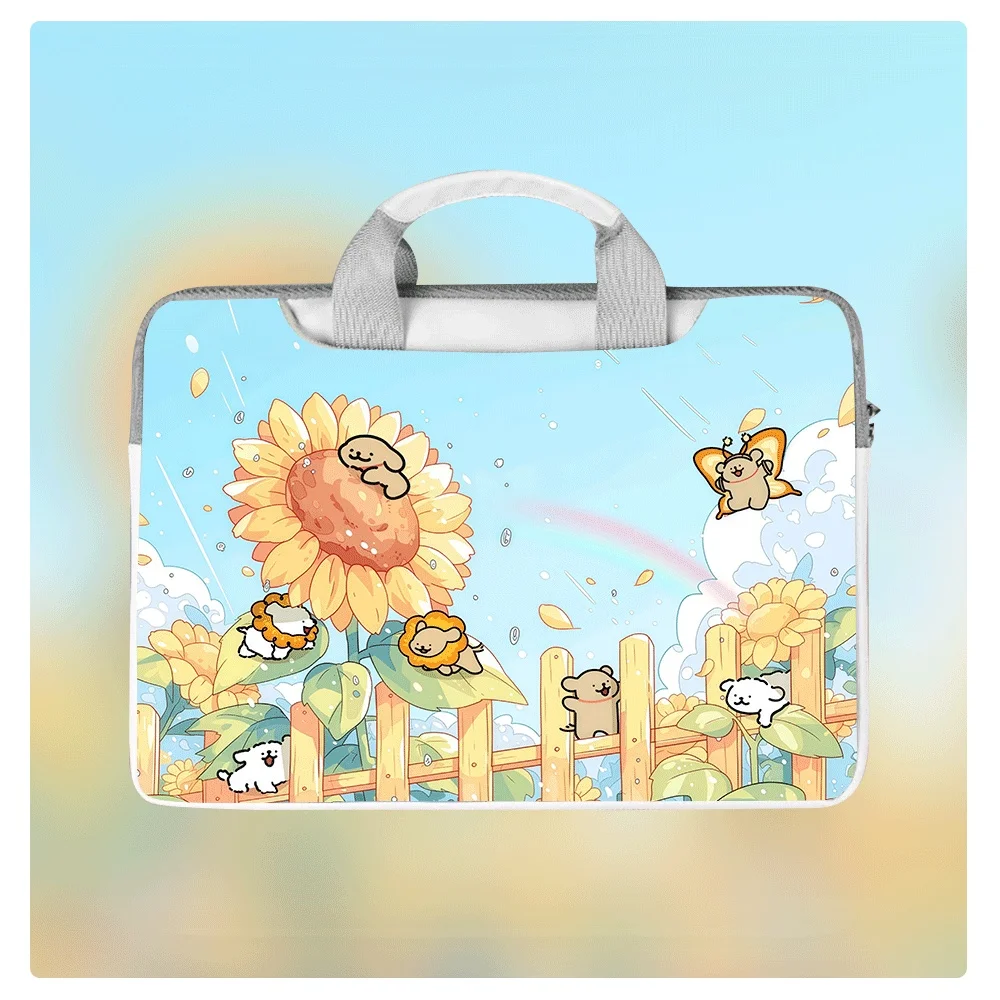 

Cute Puppy Print Laptop Case Waterproof Bag Shockproof 12 13 14.6 15.6 16Inch Crossbody Shoulder Bag Briefcase Holiday Gift