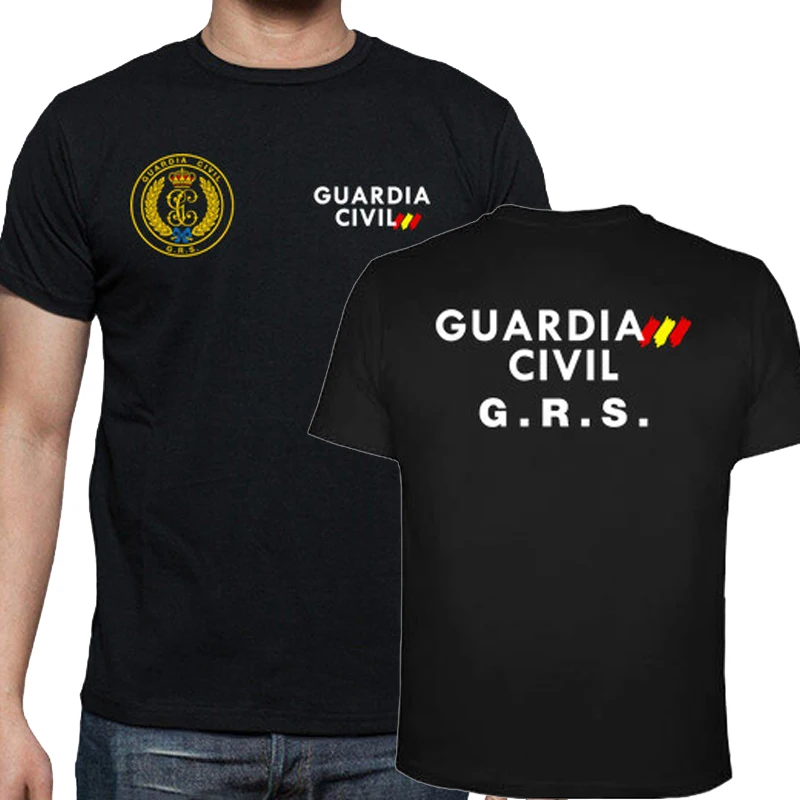 Camiseta Española Guardia Civil Gar Insignia T-Shirt. Premium Cotton Short Sleeve O-Neck Mens T Shirt New S-3XL