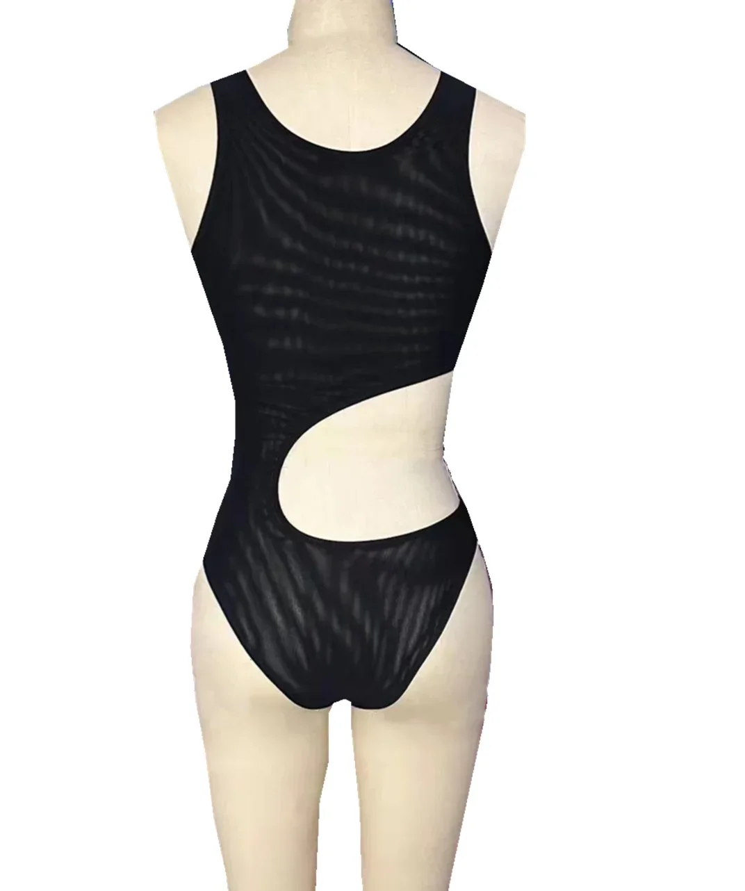 Conjunto de Bikini transparente y opaco para mujer, traje de baño de una pieza, transpirable, para playa y tomar el sol, 2023