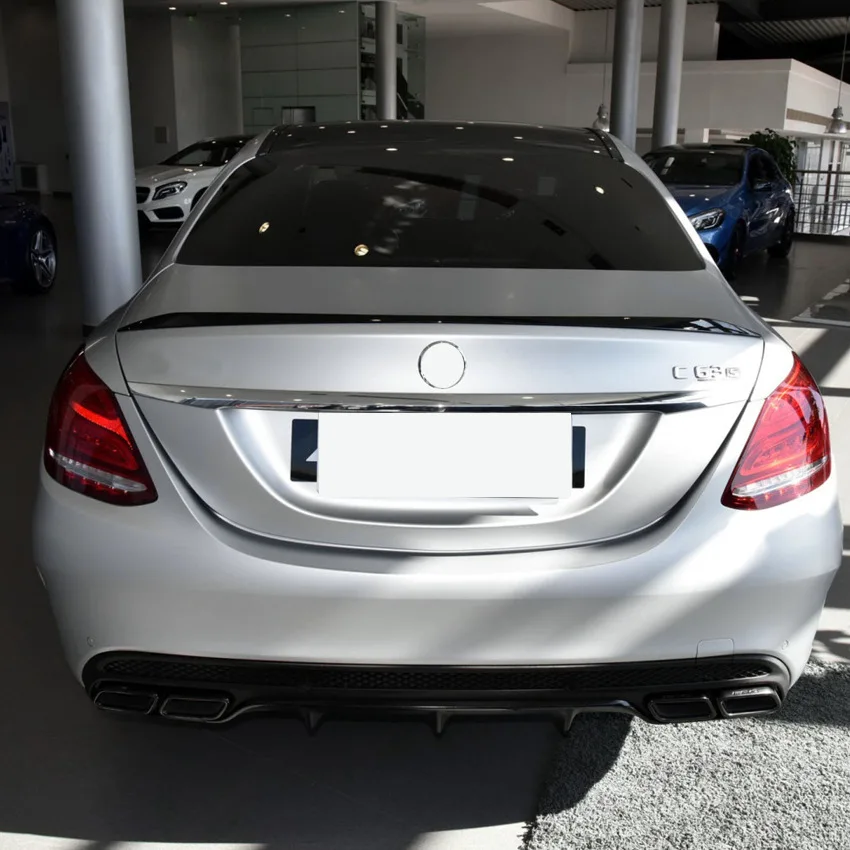 Car Tail Wings Fixed Wind Spoiler Rear Wing For Mercedes C-Class W205 2015-2021 C180 C200 C260 C43 C63 AMG