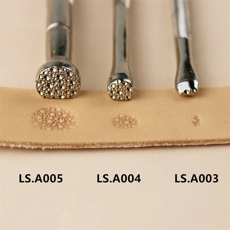 DIY Leather Craft Alloy Metal Matting Tool Fishskin Stamps Tool Set PA003 PA004 PA005 Tools For Leather