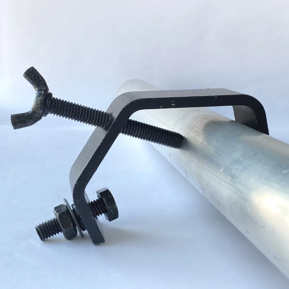 Square Pipes Clamps 28-36mm Round Tubes Aluminium C-Hook Truss Mount Clamps Stage Hooks Installing Projectors Lighting Effects