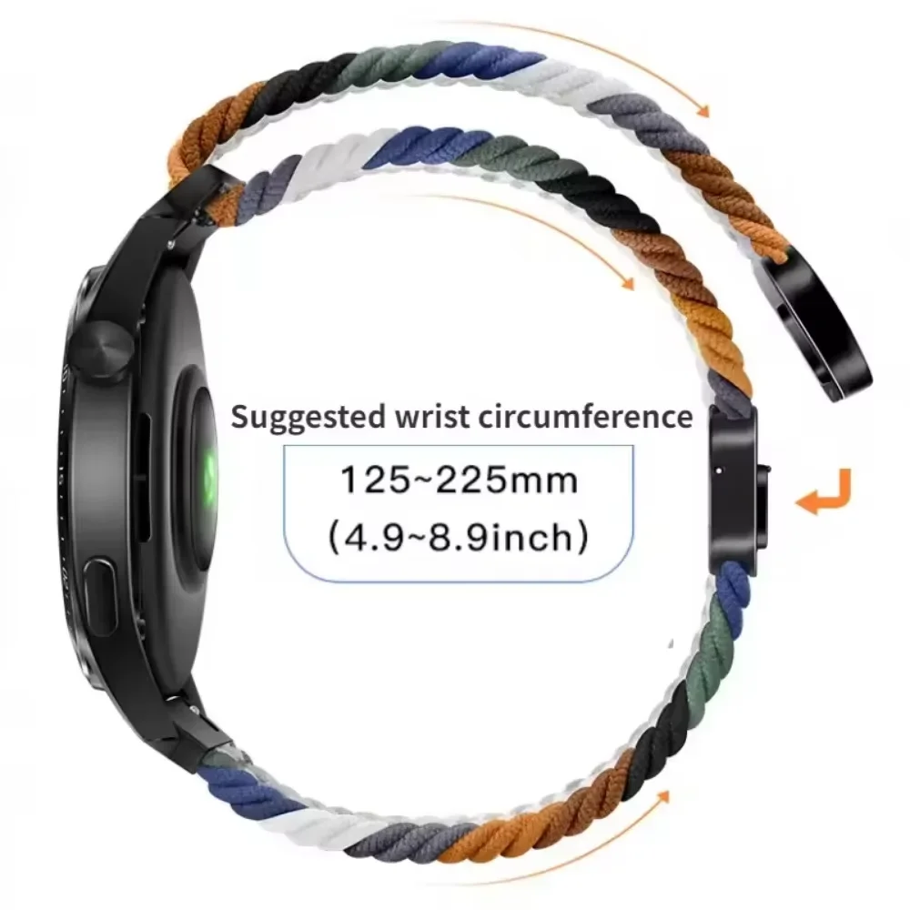 22mm Nylon Band for Nothing CMF Watch 3 Pro Magnetic Strap Breathable Bracelet for Nothing CMF Watch Pro 2 1 Replaceable Correa