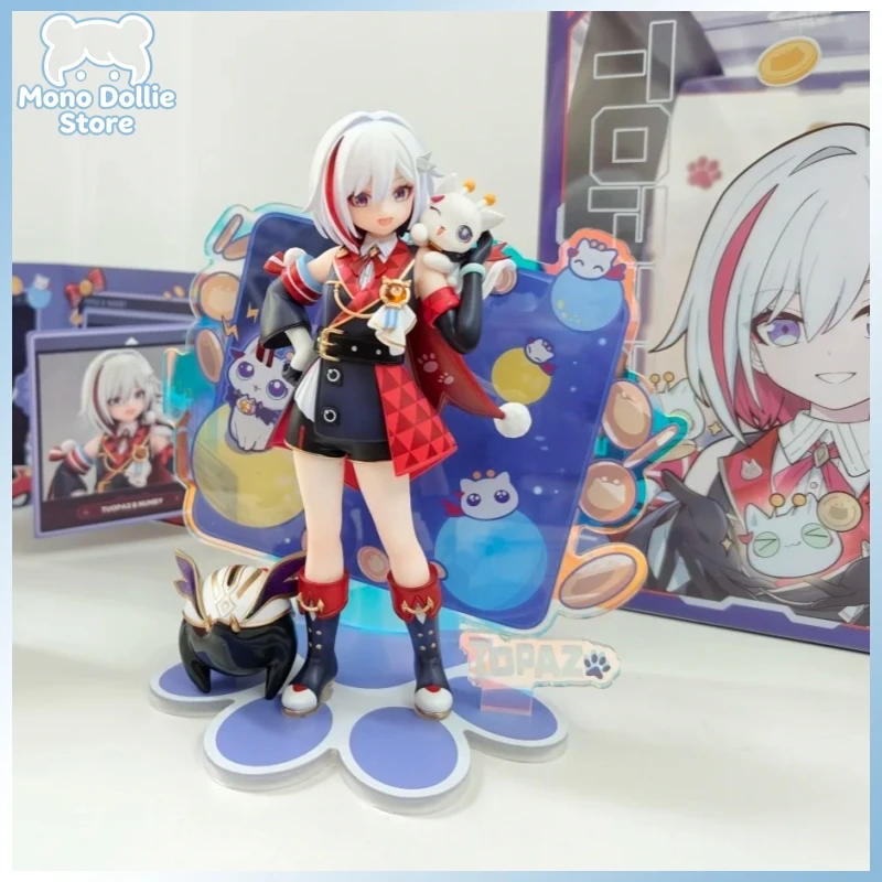 Genuine Honkai: Star Rail Tiny Kitten Series Topaz & Numby Action Figure Collect Model Desktop Decoration Game Peripheral Gift