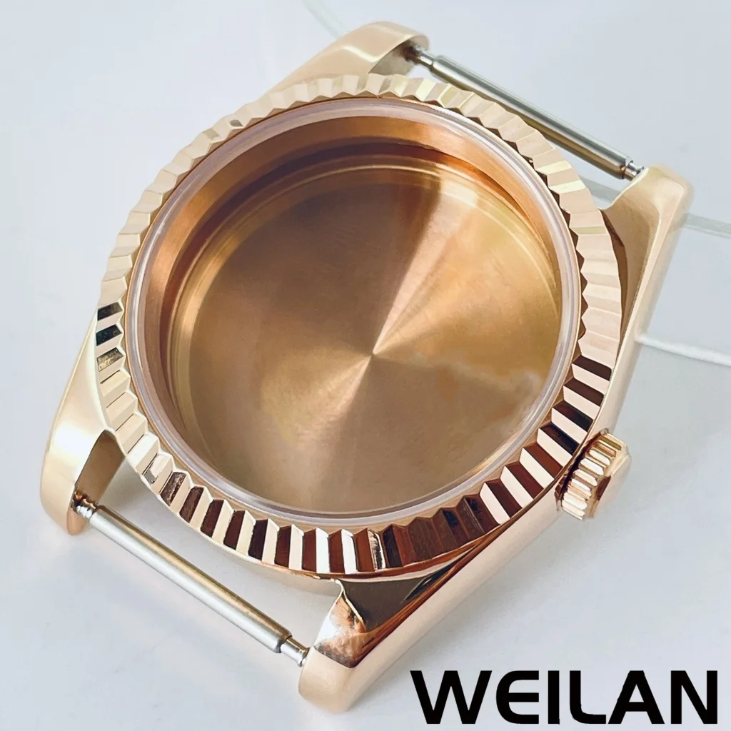 36mm 40mm Zilver Zwart Goud RoseGold NH34 NH35 NH36 NH38 NH39 NH70 NH72 ETA2824 PT5000 Horlogekast Top Waterdicht Saffier Crysta