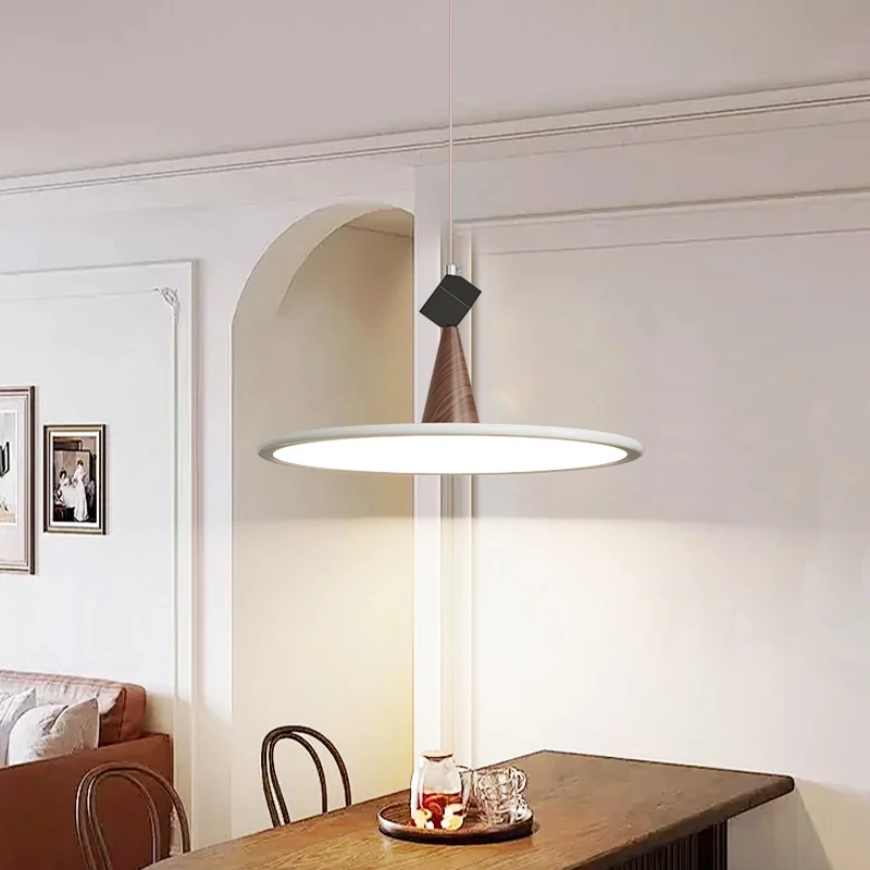 Used Style Living Room Led Pendant Lights Cone Dining Room Chandelier Full Spectrum Eye Care Dining Room Lights Lampara Techo