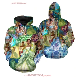 Princess Tiana Magic Glitter Castle | Disney 3D Hoodie