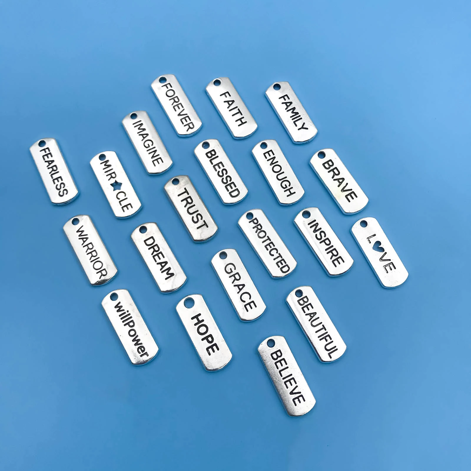 Mix 20pcs/Set Zinc Alloy Antique Silvery Pencil Shaped Charms Pendant for DIY Necklace Bracelet Earrings Jewelry Making Handmade