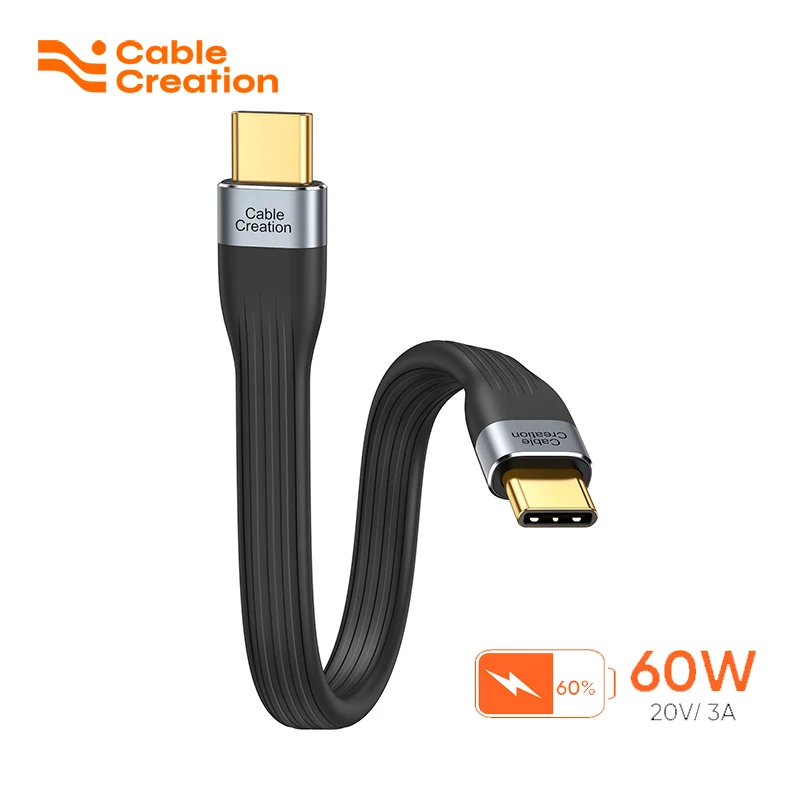 

CableCreation Короткий кабель USB C длиной 6 дюймов, шнур для быстрой зарядки USBC — USBC PD, зарядный кабель USB типа C для Power Bank 60 Вт