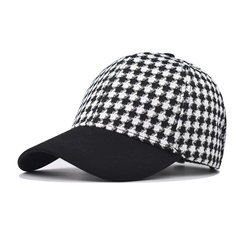 

New Trend Thickened Baseball For Men And Women Distressed Dad Hat Plaid Fashion Hatt