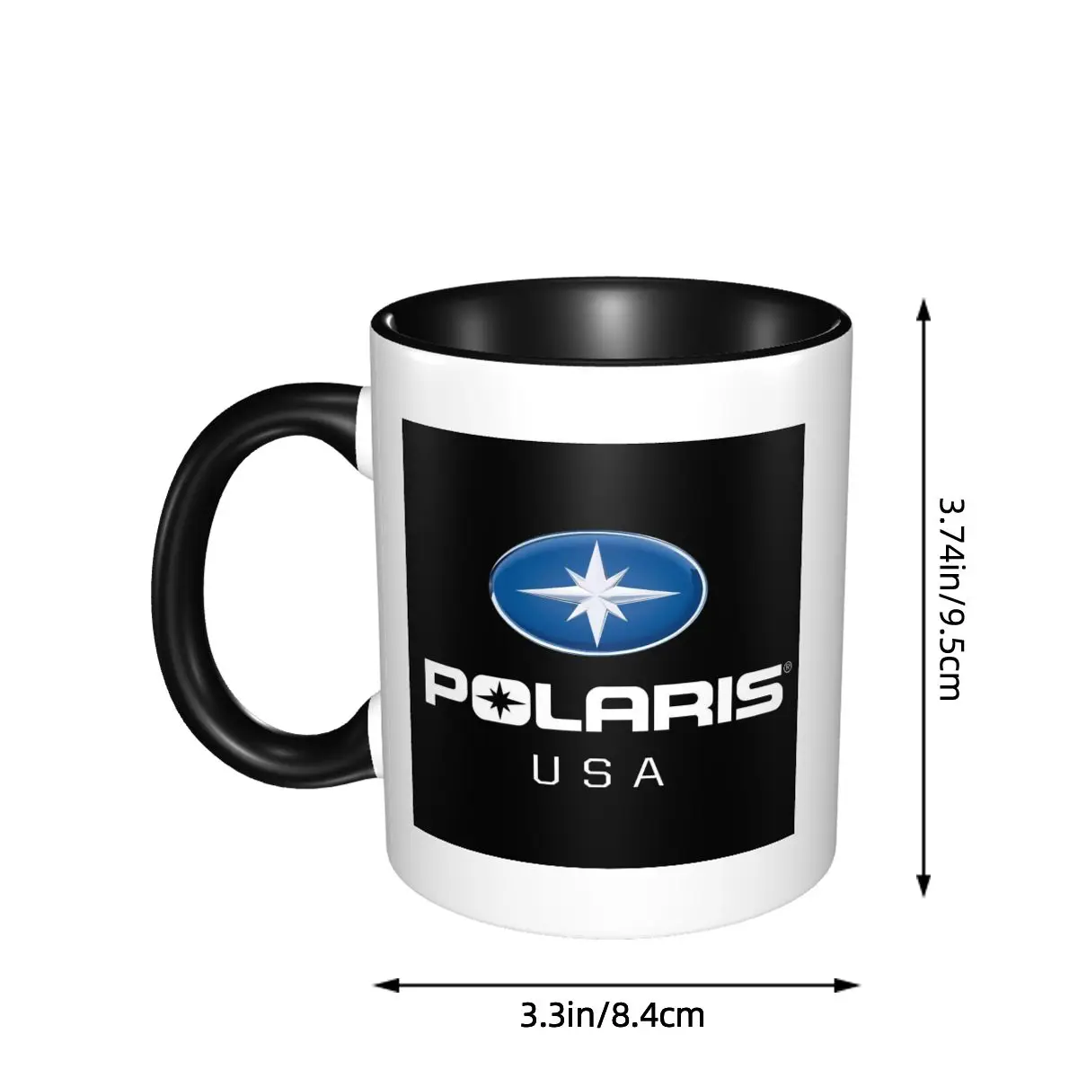 Polaris Logo Mug Funny Ceramic Coffee Cups Tea Mugs Milk Cup Drinkware Gifts for Woman Man