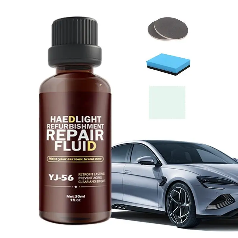 Car Lens Restoration Car Headlight Polishing Cleaner Liquid Headlights Lens Renewal Lights Restorer Powerful For Yellowing