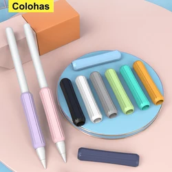 Funda antideslizante para Apple Pencil 1/2, cubierta protectora de silicona con agarre para lápiz, Stylus táctil para tableta