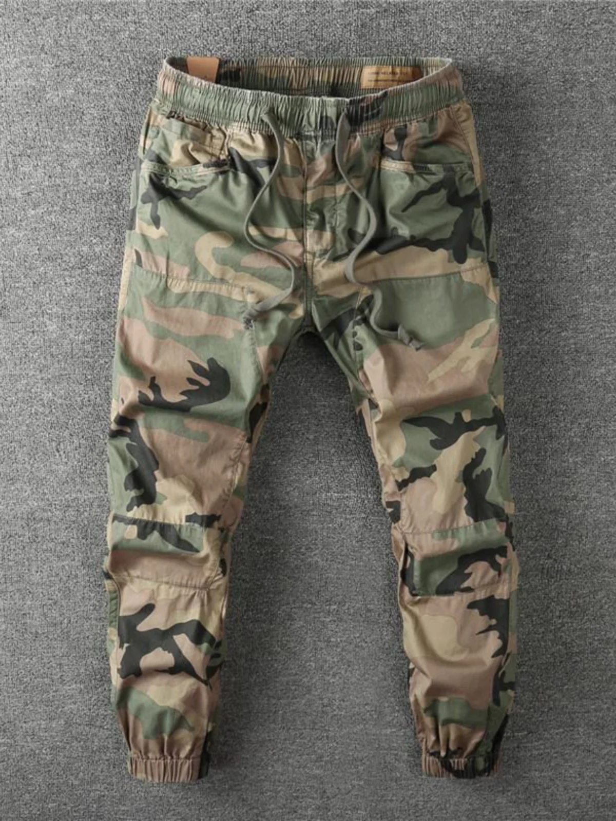 

Мужские камуфляжные рабочие брюки, износостойкие свободные брюки из чистого хлопка для тяжелых работ, повседневные брюки с несколькими карманами