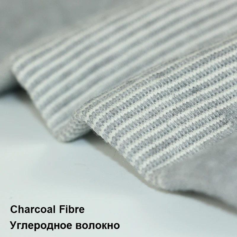 Kniewärmer aus Bambuskohle für Damen und Herren – atmungsaktive, dünn gestrickte Thermo-Ärmel mit rutschfestem Griff, Gelenkstützkomfort – Detail 3