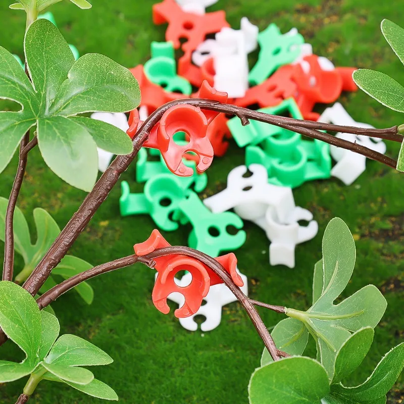 10/100pcs Plant Bender 90 Degree Low Stress Training Clip Reuseable Garden Plant Stem Branche Bending Support Clamps Accessories