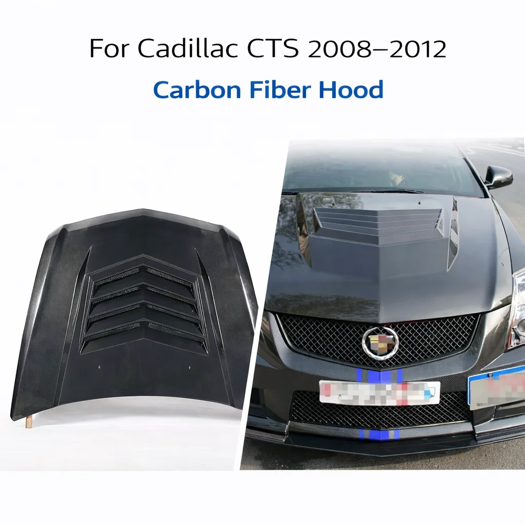 

Капот из углеродного волокна для Cadillac CTS / CTS-V (2008-2012) | Замена переднего капота в стиле V | Подгонка по типу OEM