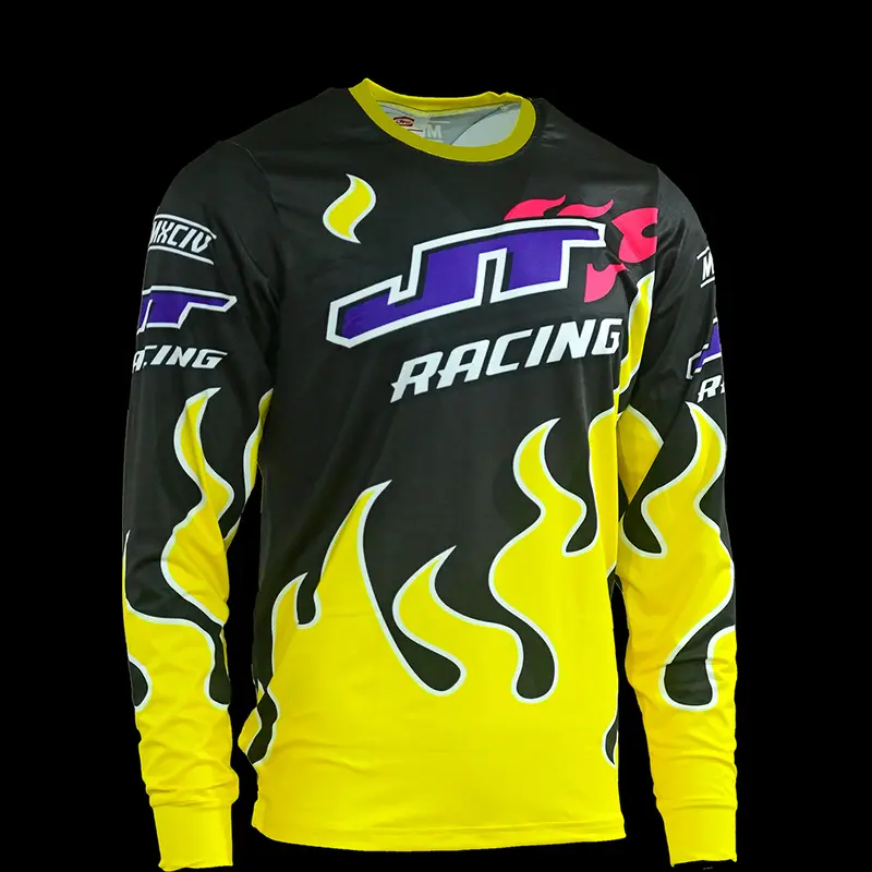 3D Print Colorful Graphic JT Racing Jersey Fashion Cool Outdoor Motorcycle Riding Sports Long Sleeve T-Shirt Loose Crew Neck Top - Image 4