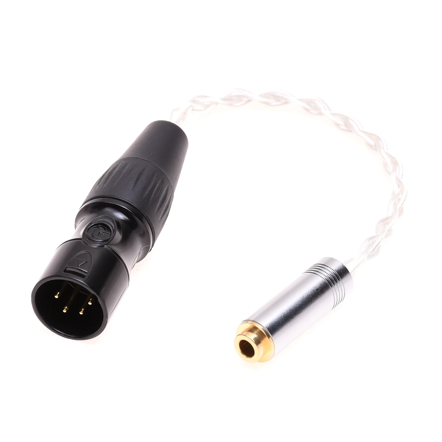 4Pin XLR Male to 4pin TRRS 2.5mm / TRRS 3.5mm / 4.4MM Female balanced Audio Adapter