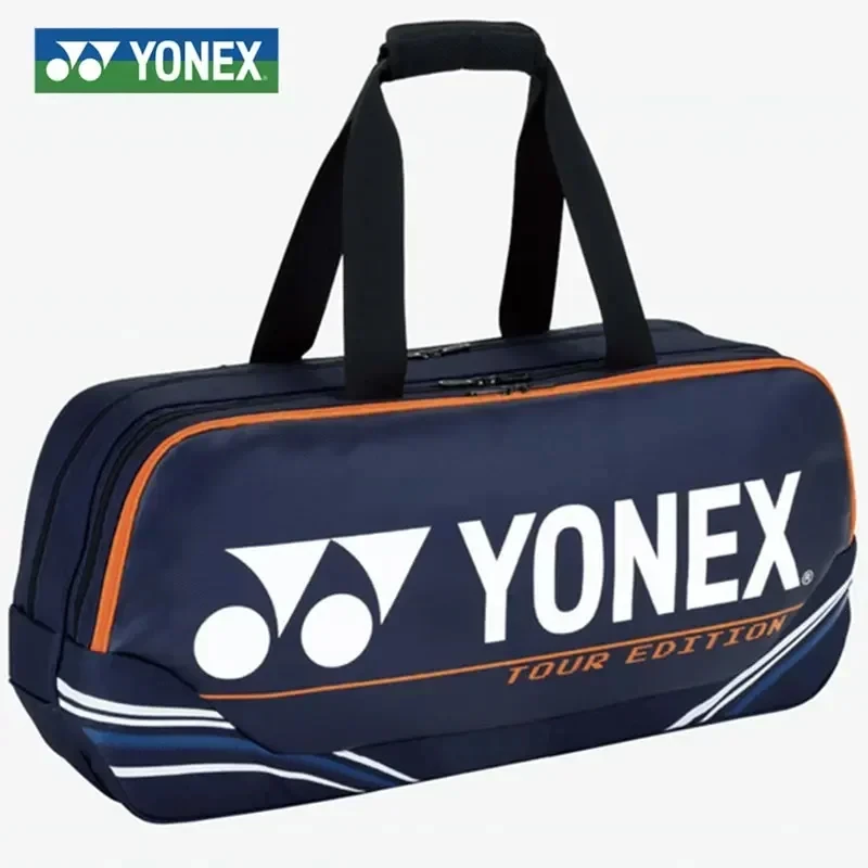 

YONEX оригинальная сумка для бадминтона, модная вместительная сумка для теннисных ракеток, может вместить 6 Ракеток для профессиональных соревнований, тренировок