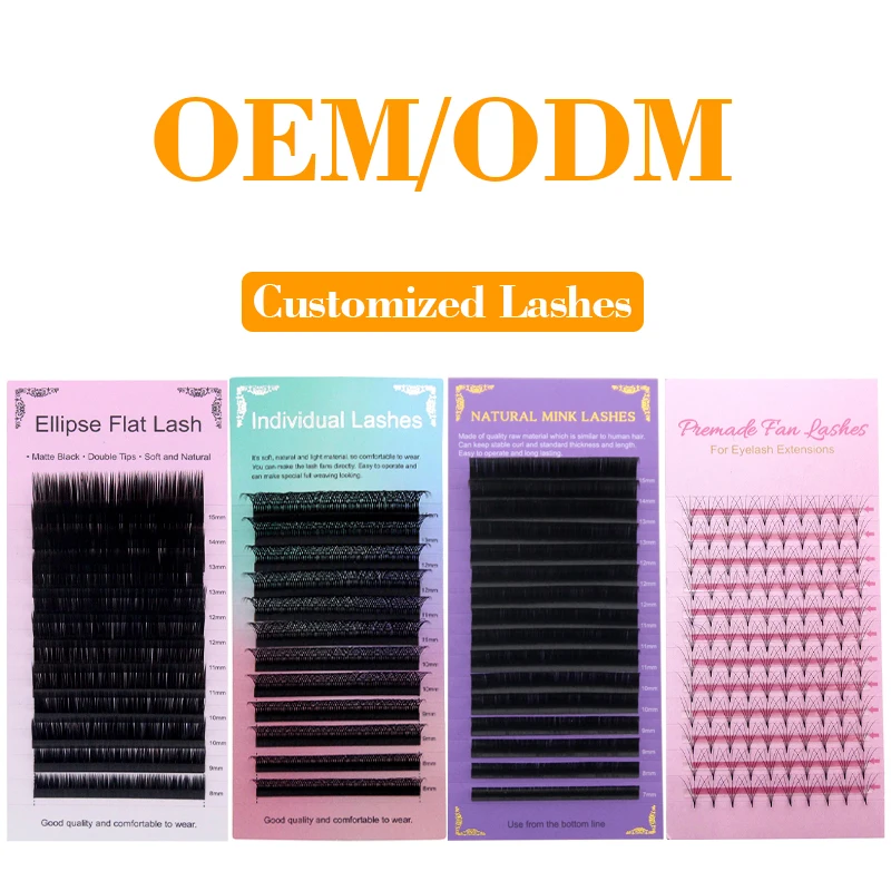 Private Logo YY Lashes Classical Individual Lash Extensions OEM&ODM Free Design Your Own LOGO Wholesale