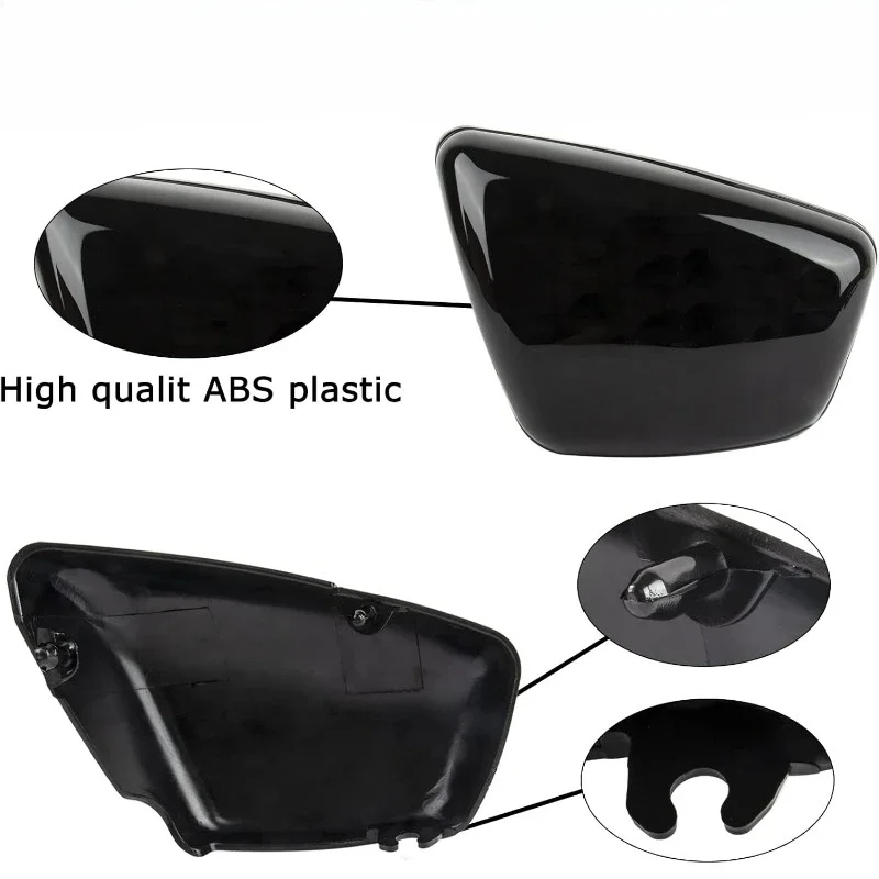 Motorcycle Left & Right Battery Side Covers Fairing Side Panel Oil Tank Cover for XV700, XV750, XV1000 and XV 1100 Virago 1984