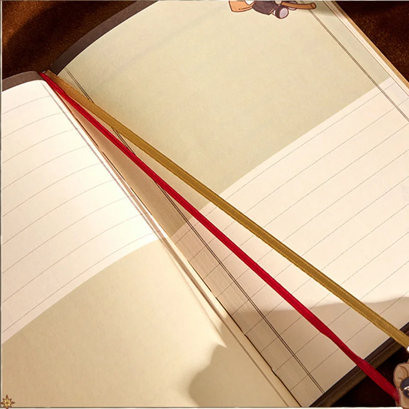 Capa dura Diário Weekly Planner Notepad, Escola de Harry Rabbit de Bruxaria e Magia Notebook, Ilustrações Coloridas, Bonito