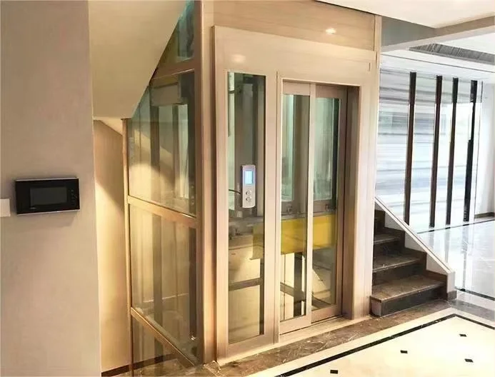 Stainless Steel Low Noise Residential Villa Home Lift Indoor Small Elevators House Elevator Lift Hydraclic Home Lift