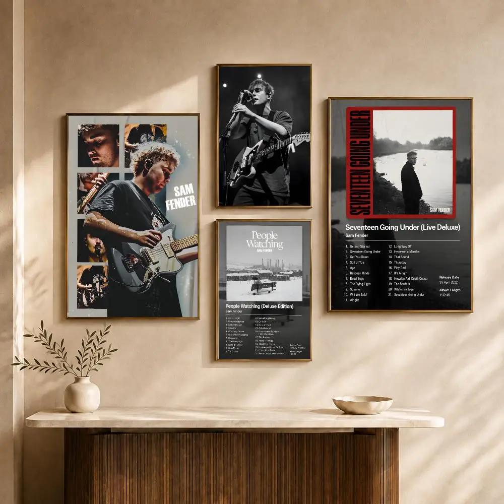 Singer Sam Fender Indie Rock British Music Fans Poster HD Wall Decor Apartment Dorm Office Cafe Bedroom Home Gift