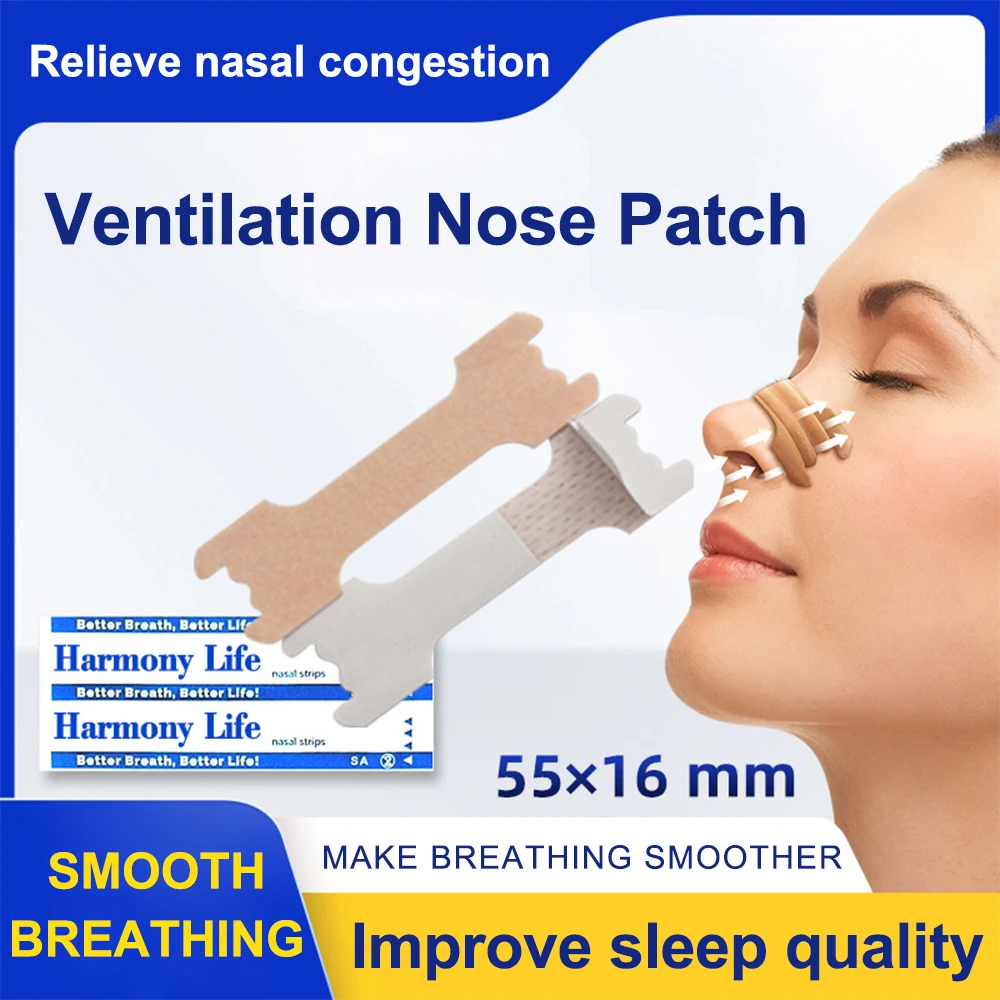 20/50/100/20Pcs Breathing Nasal Strips Anti Snoring Nose Strips Better Sleeping Apnea Right Way Stop Snoring for Adult and Child