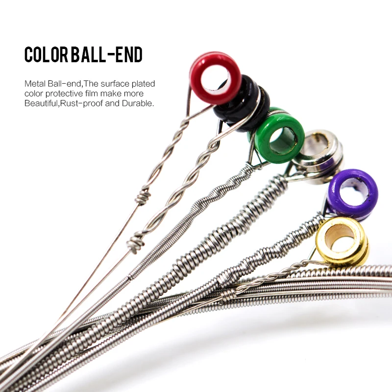 Orphee سلاسل الغيتار الكهربائي QE سلسلة سبائك النيكل مسدس الأساسية متوسطة ضوء سلاسل الغيتار أجزاء الغيتار وملحقاتها