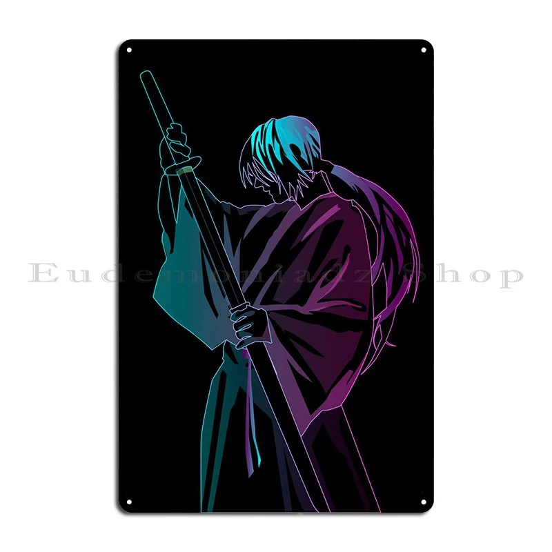 Rurouni Kenshin Rgb Metal Sign Plaques Funny Cinema Cinema Designs Wall Pub Tin Sign Poster